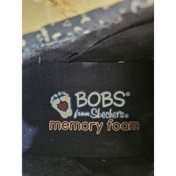 Bobs By Skechers Itty Kitty Sneakers Memory Foam Cat Navy Blue Shoes Size 6 - Picture 9 of 10